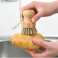 Set 4x met Afwasborstel en Flessenborstels van gerecycled PET en Bamboe Hout Duurzaam & Natuurlijk